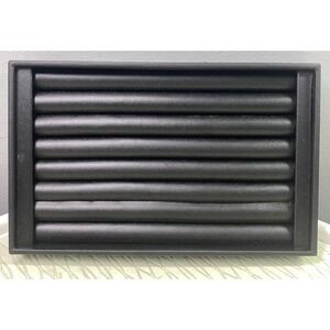 Vinyl Black Ring Organizer Storage Case-Jewelry Display Collector Box 40+ Rings